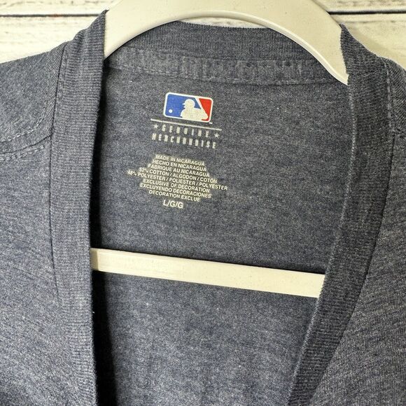 MLB Genuine Merchandise Detroit Tigers Mens Navy Long Sleeve T Shirt Size Large - Picture 4 of 7